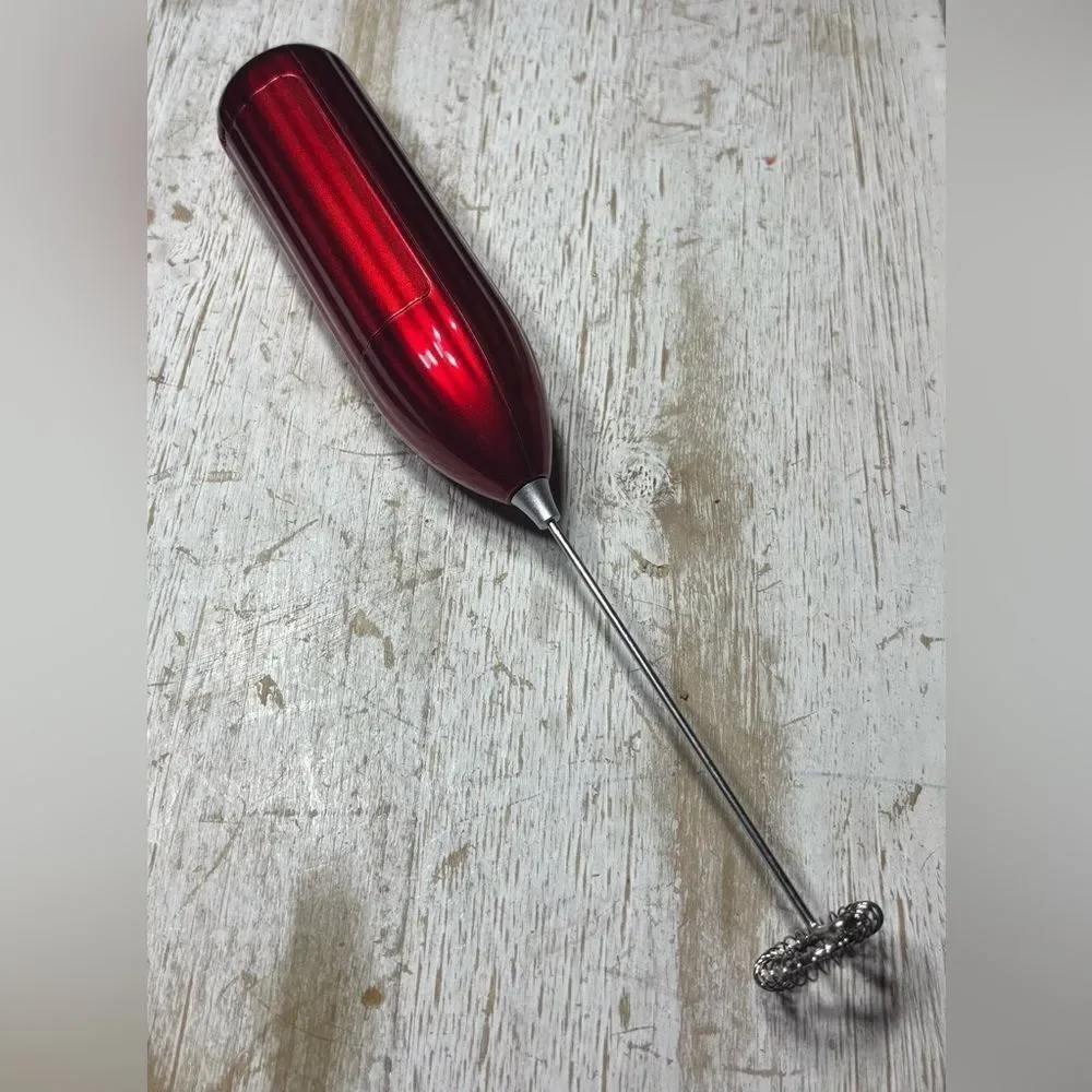 New Lalayuan Cordless Milk Frother Stainless Steel Portable Battery Powered Whis